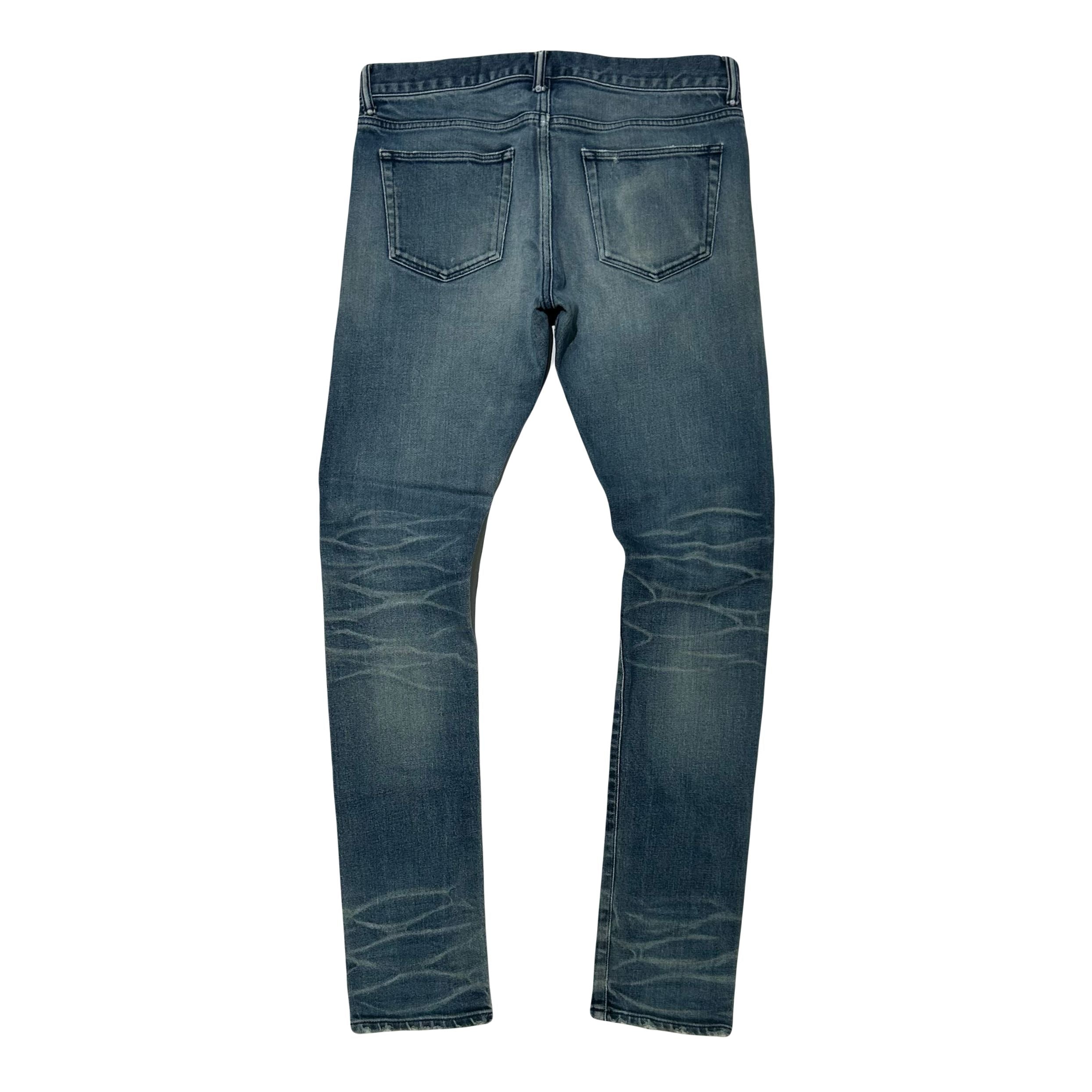 John Elliott Distressed Skinny Jeans Blue