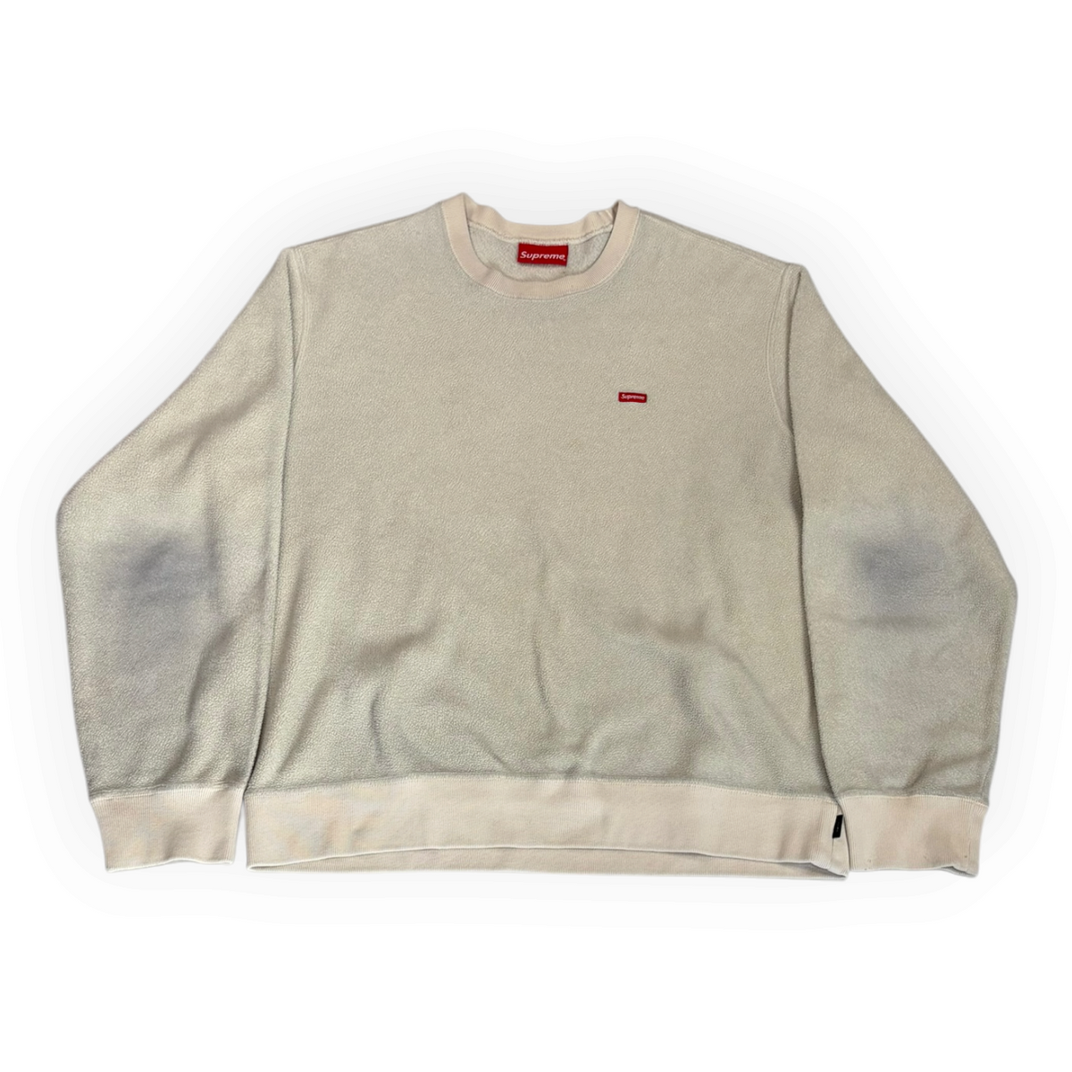 Supreme Polartec Small Box Crewneck Natural