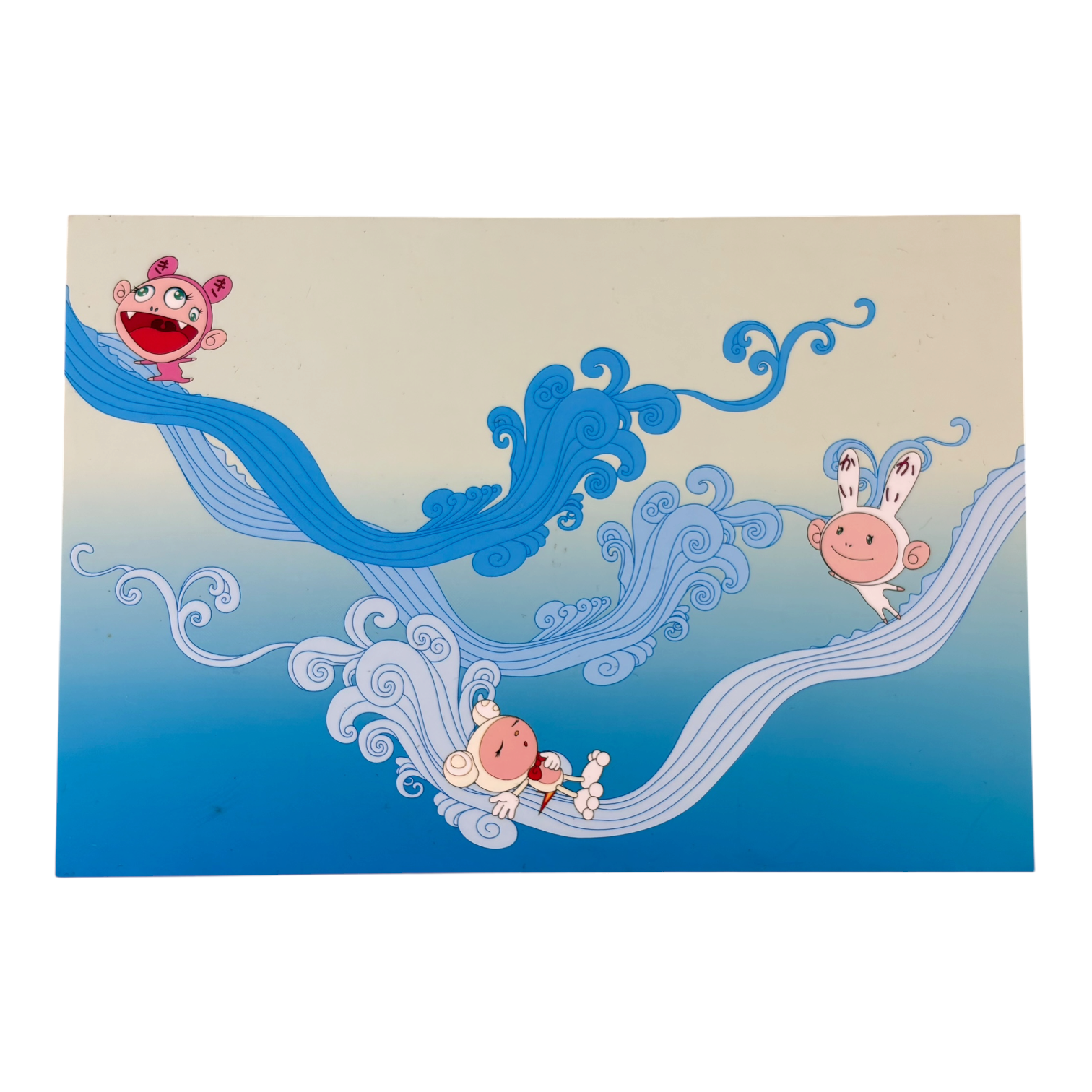 Takashi Murakami Postcard "Surfing"