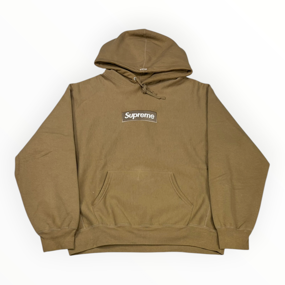 Supreme Box Logo Hooded Sweatshirt (FW23) Dark Sand