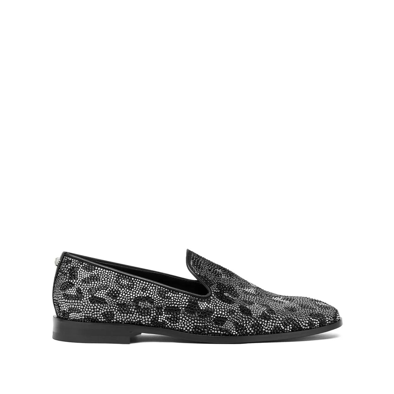 Versace Crystal Leopard Loafer