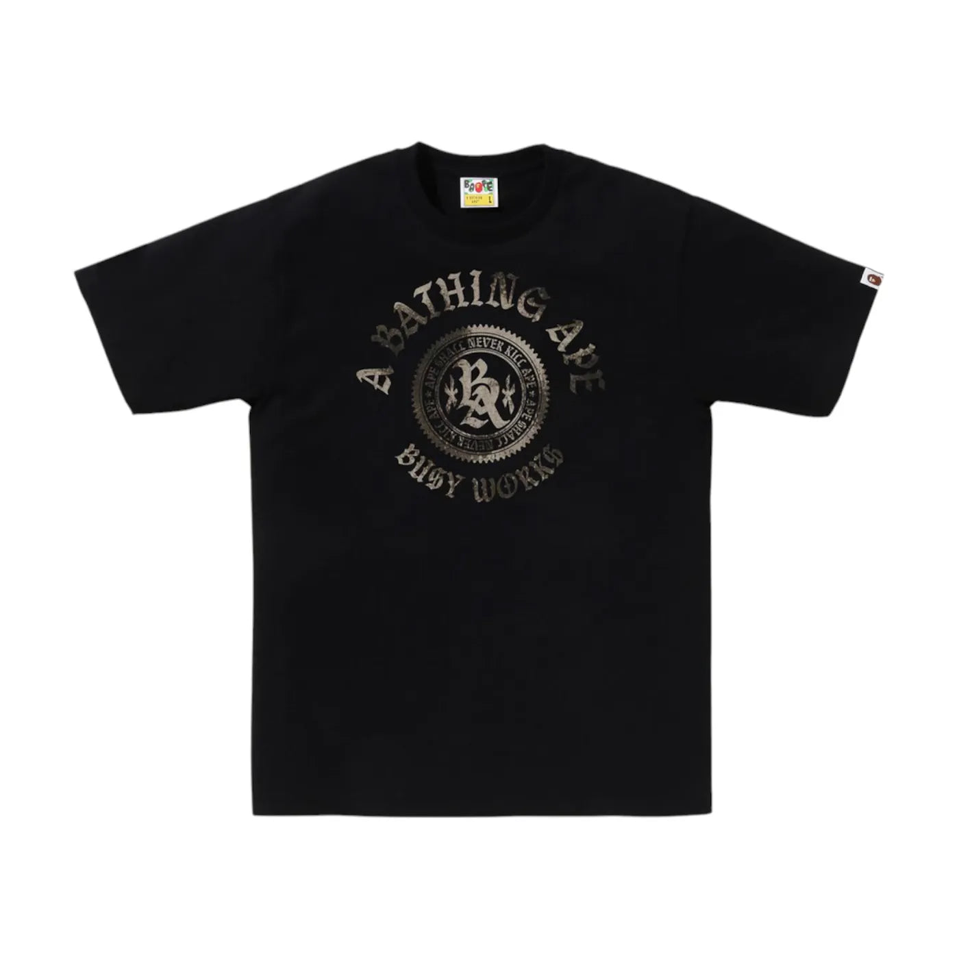 BAPE High Tone Bleach Emblem Tee Black