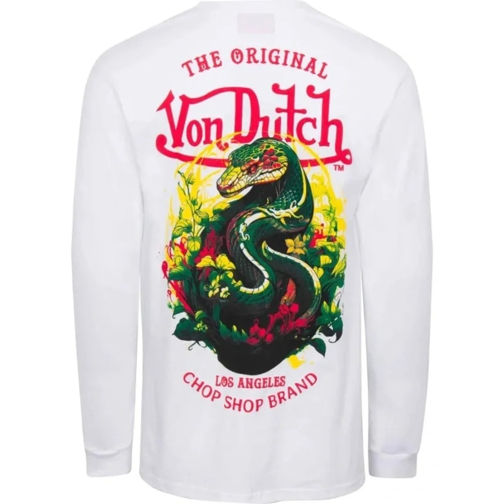 Von Dutch VD Snake L/S T-shirt White/Red