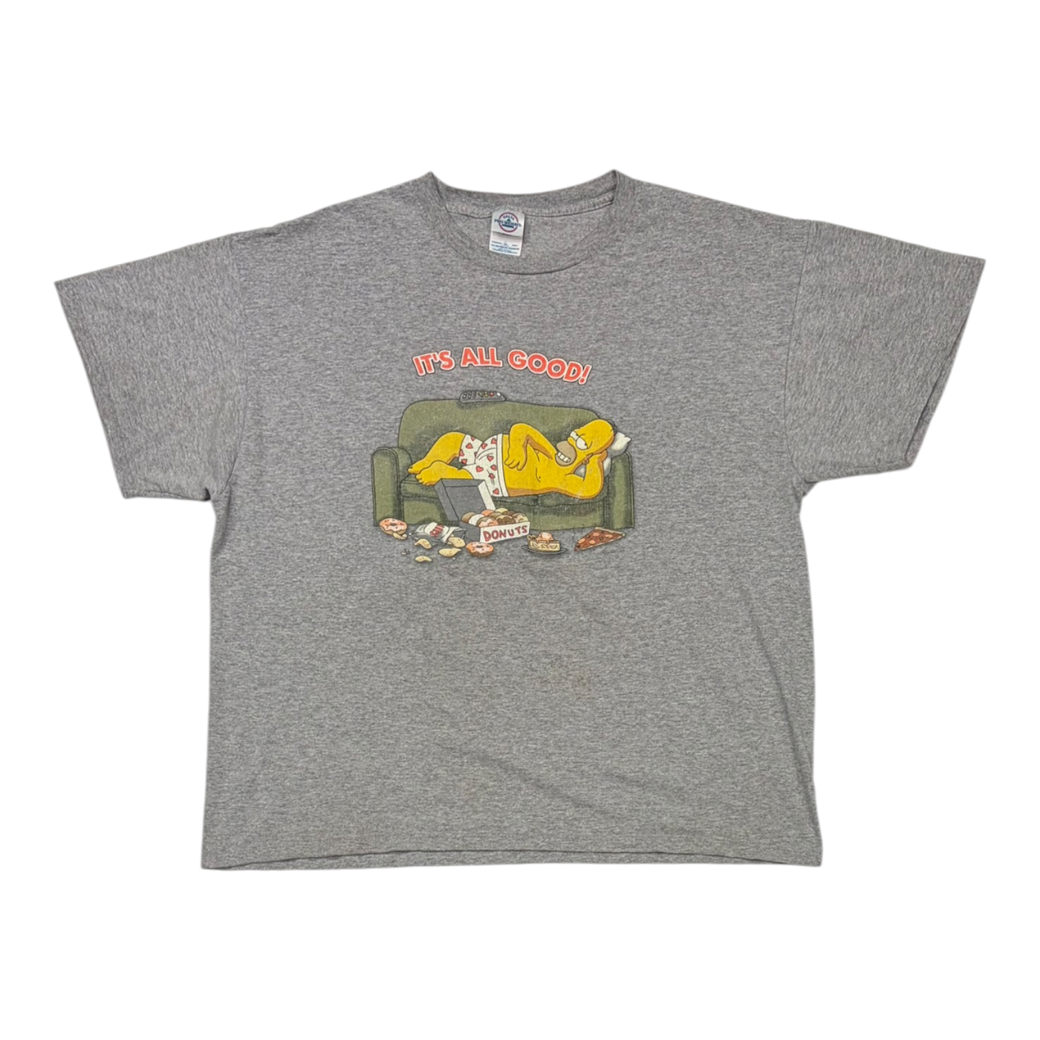 Homer Simpson It's All Good Tee Grey