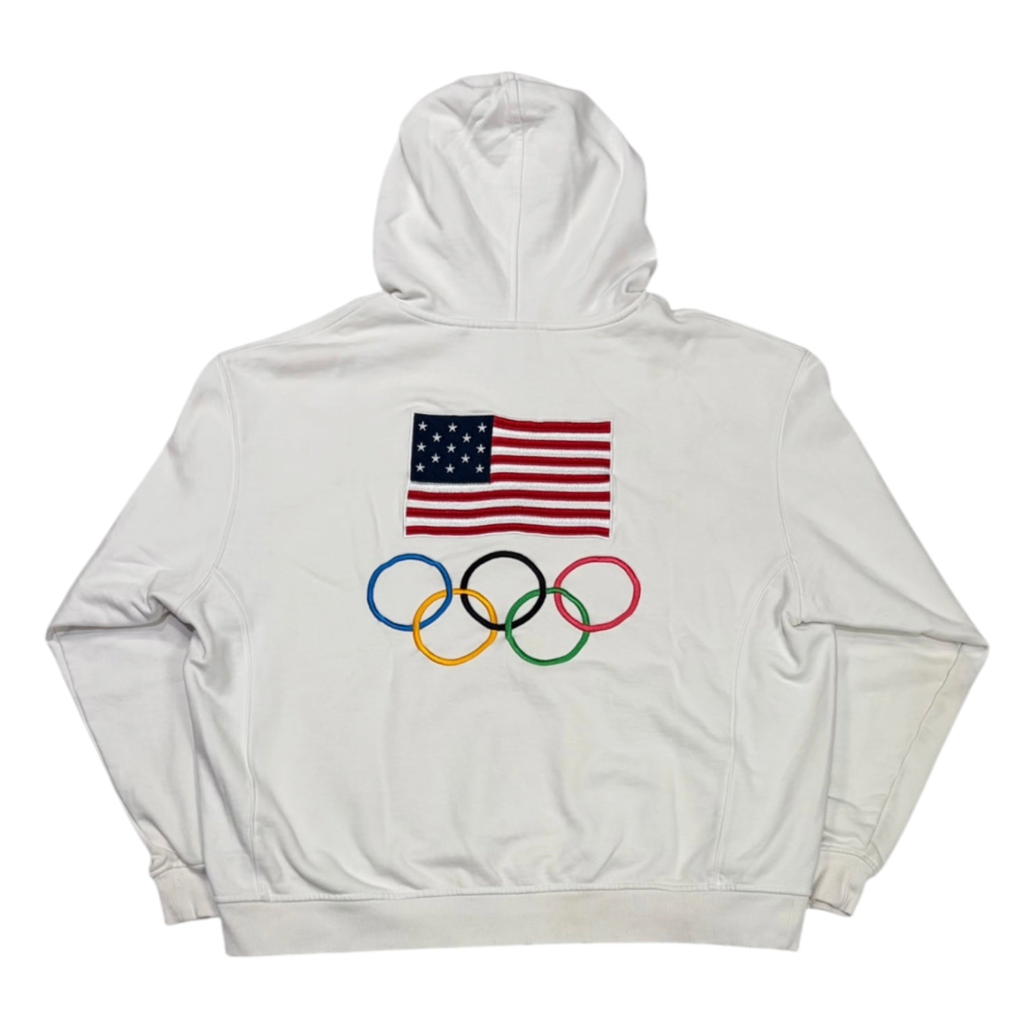 Kith for Team USA Flag Williams III Hoodie White