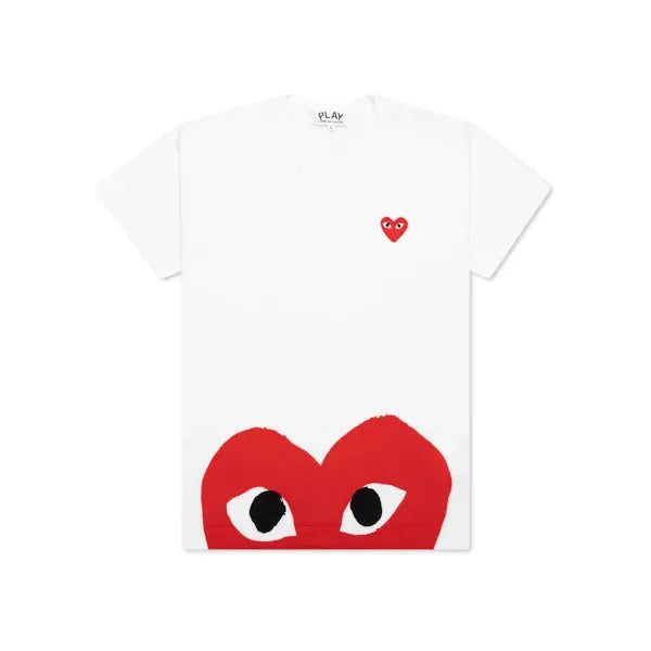 Comme des Garçons PLAY Bottom Heart Eye T-Shirt White/Red