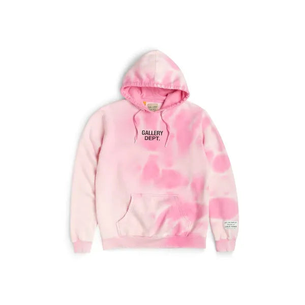Gallery Dept. Sunfaded Centered Logo Hoodie Pink