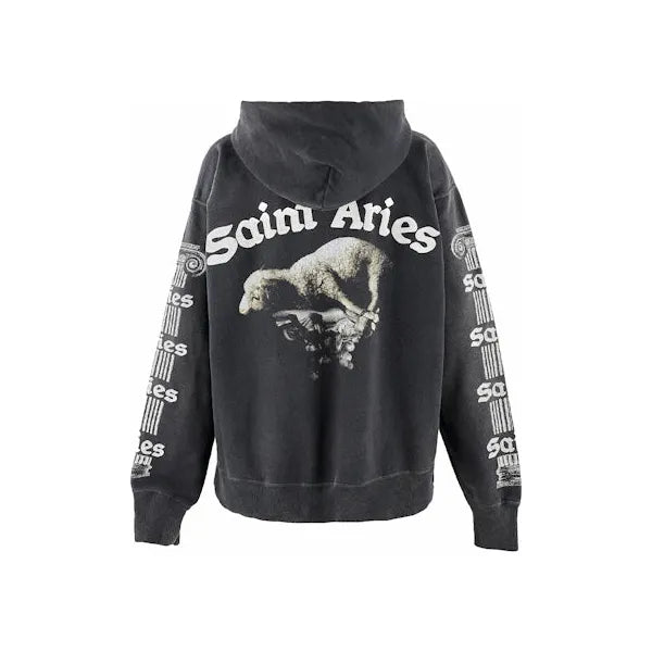 Saint Mxxxxxx x Aries Hoodie Black