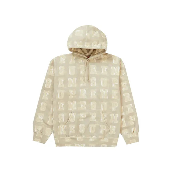 Supreme Blocks Hooded Sweatshirt Tan