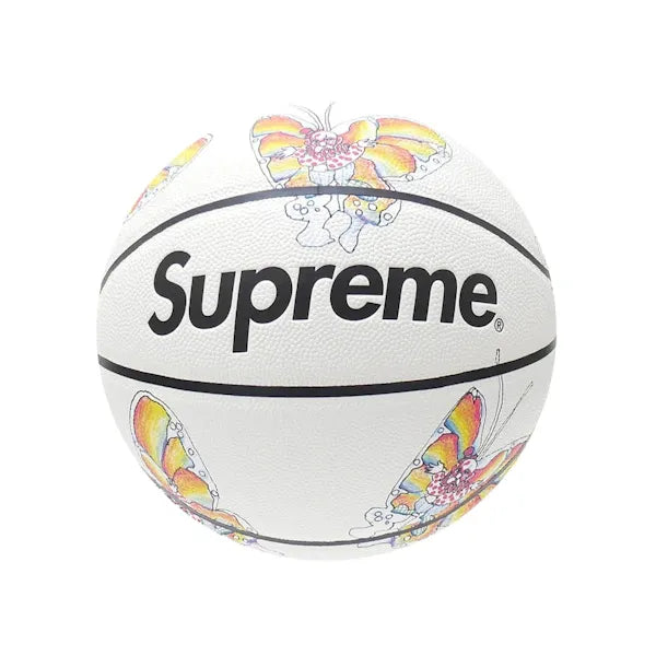 Supreme Gonz Butterfly Spalding Basketball White