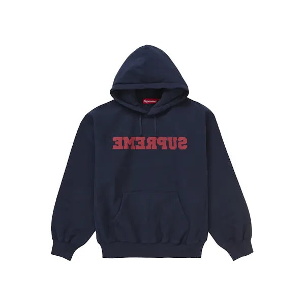 Supreme Reverse Hooded Sweatshirt (SS25) Navy