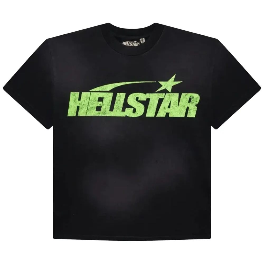 Hellstar Studios Classic Cracked T-Shirt Black/Green