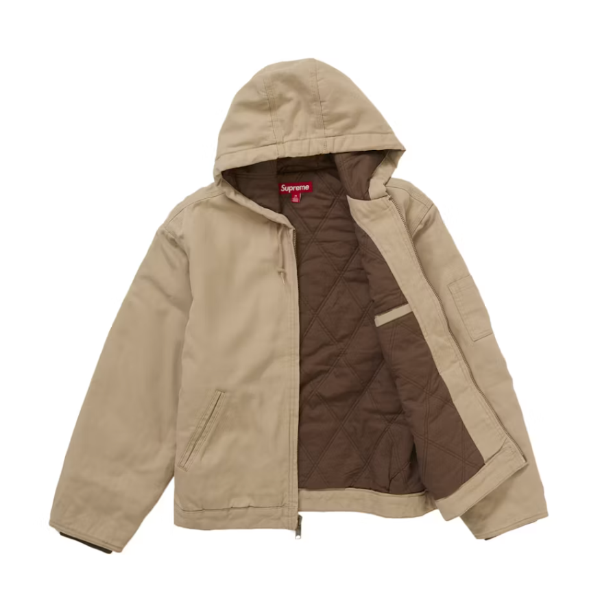 Supreme Thrasher Hooded Work Jacket Brown