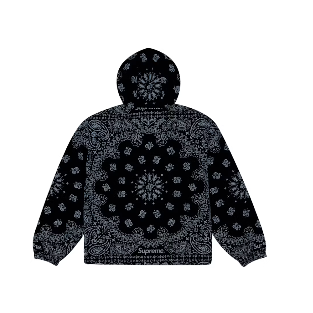 Supreme Reflective Bandana Anorak Black