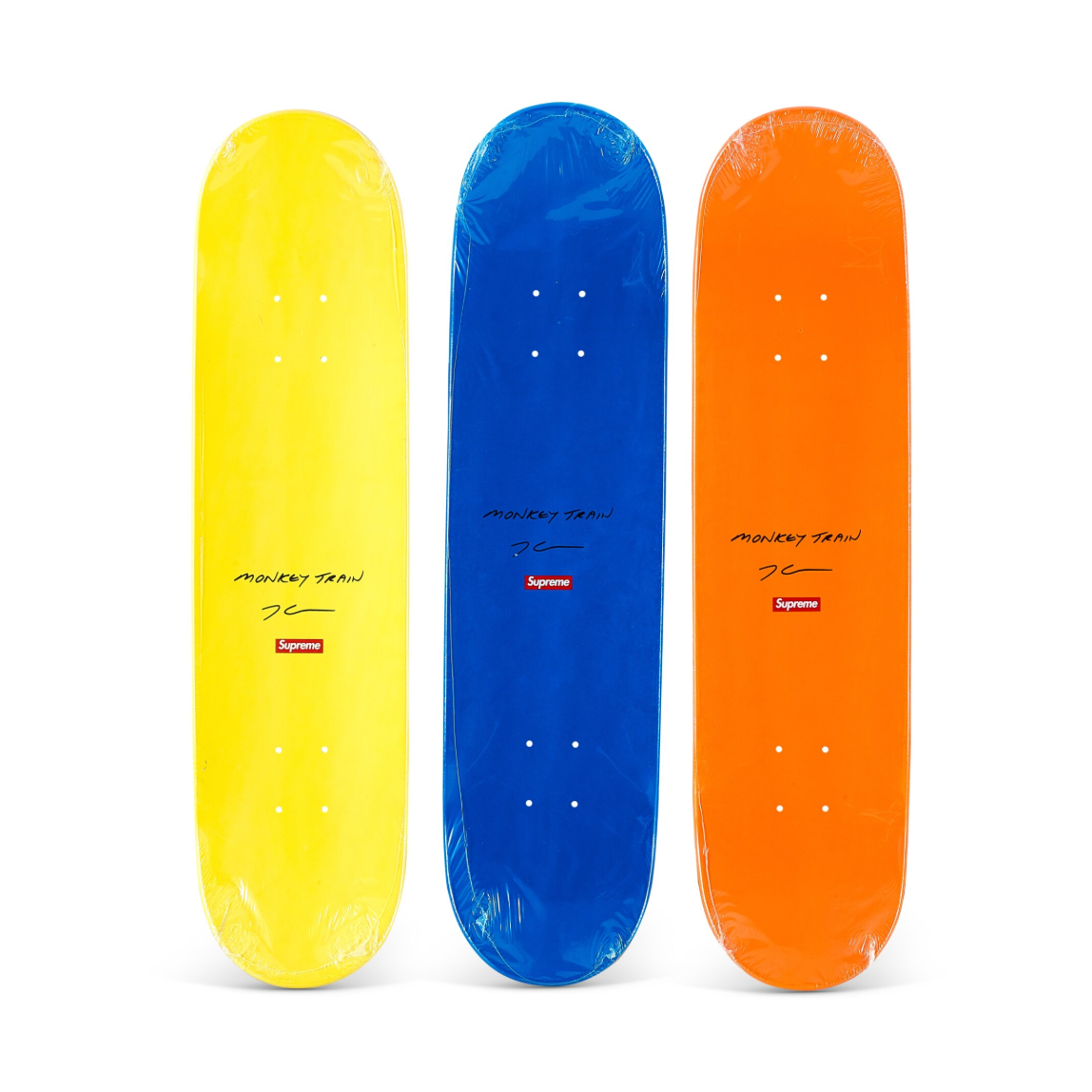 Supreme x Jeff Koons Monkey Train Skateboard (Set of 3)