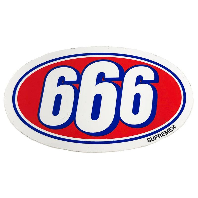 Supreme 666 Sticker