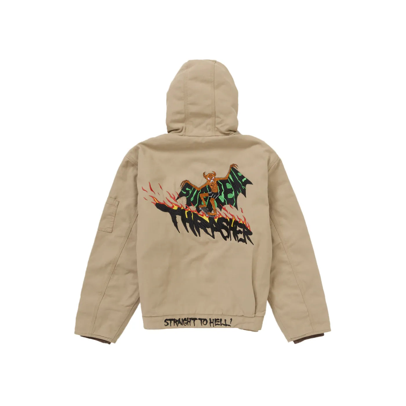 Supreme Thrasher Hooded Work Jacket Brown
