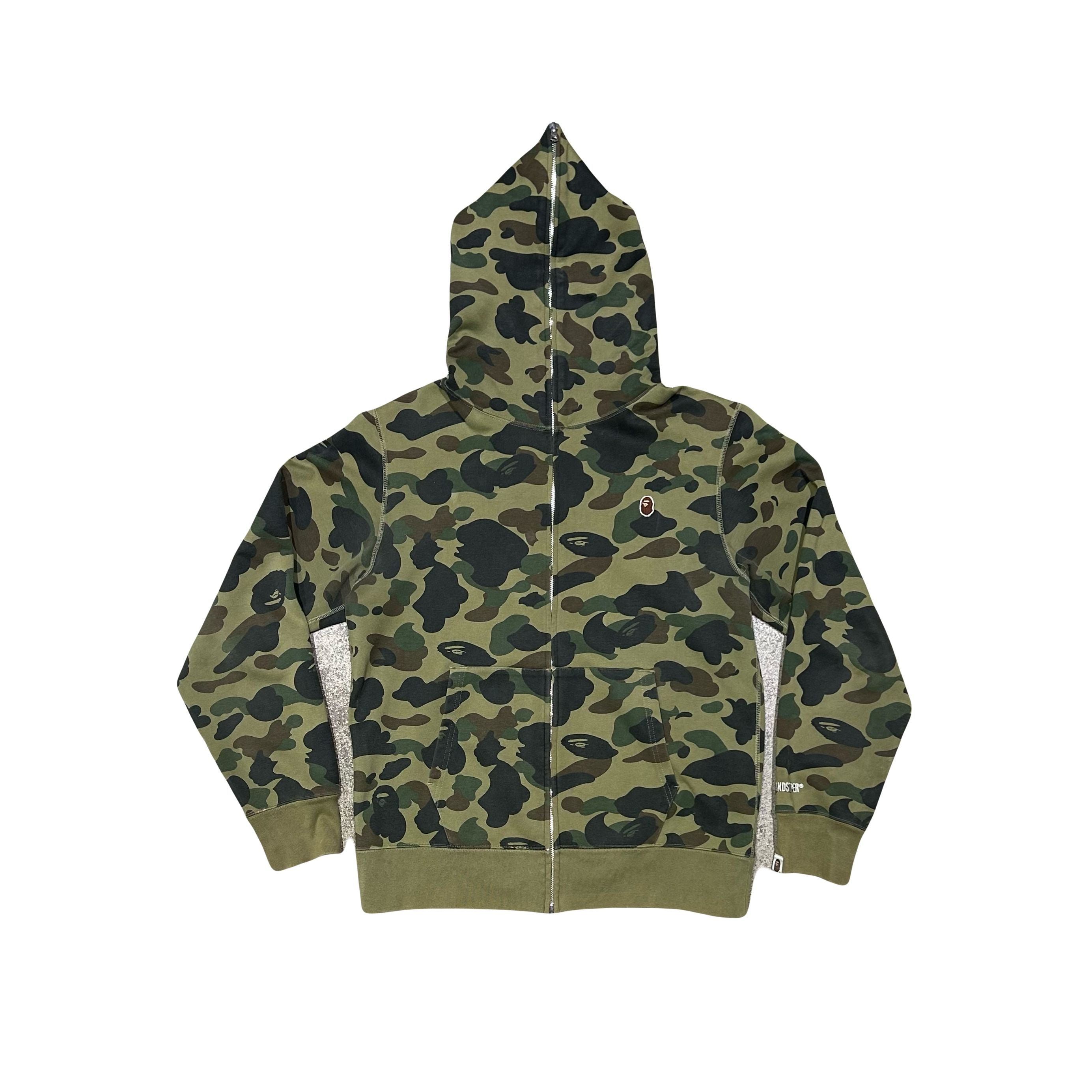 Bape 1st Camo Windstopper Full Zip Green