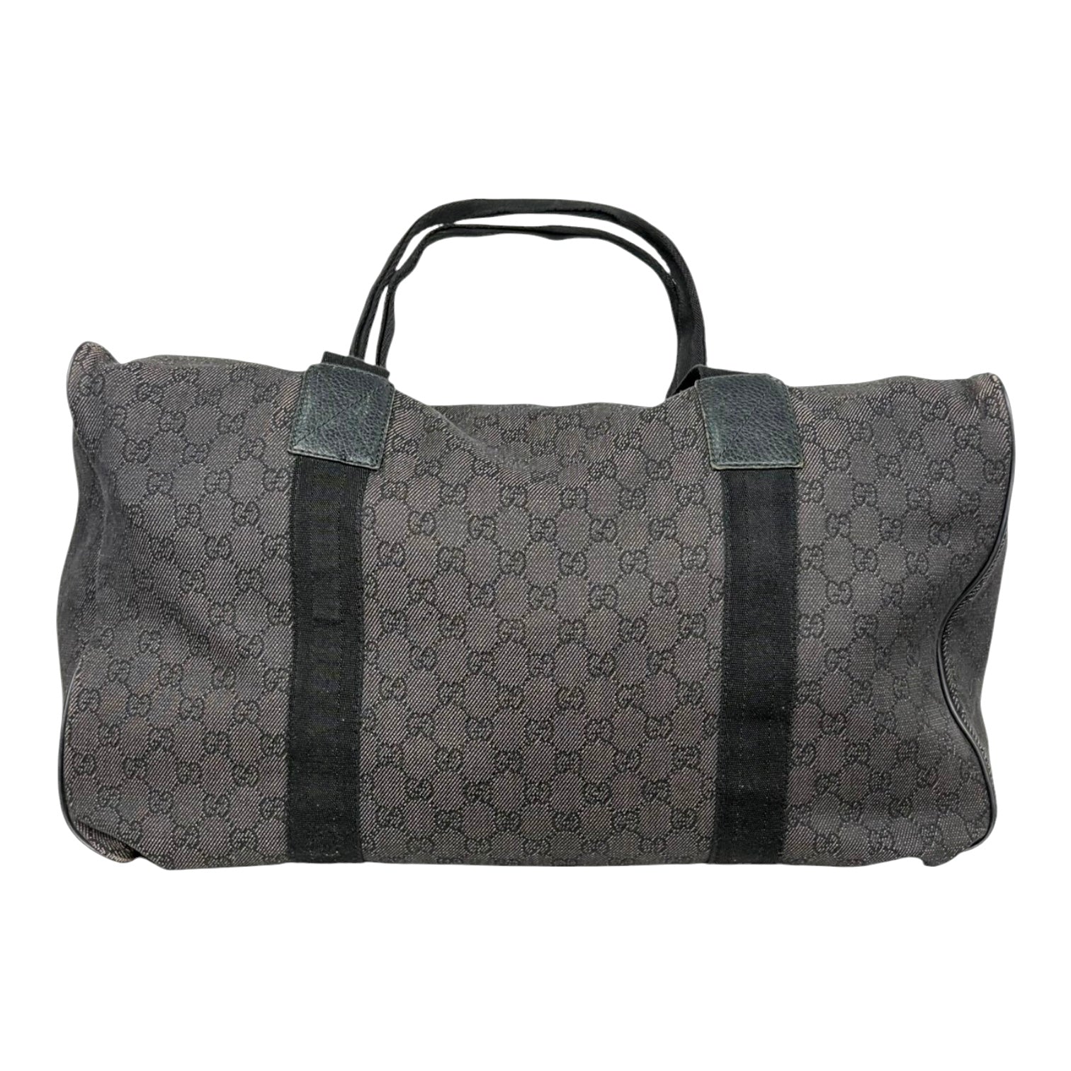 Gucci Dark Grey Vintage Canvas Duffle