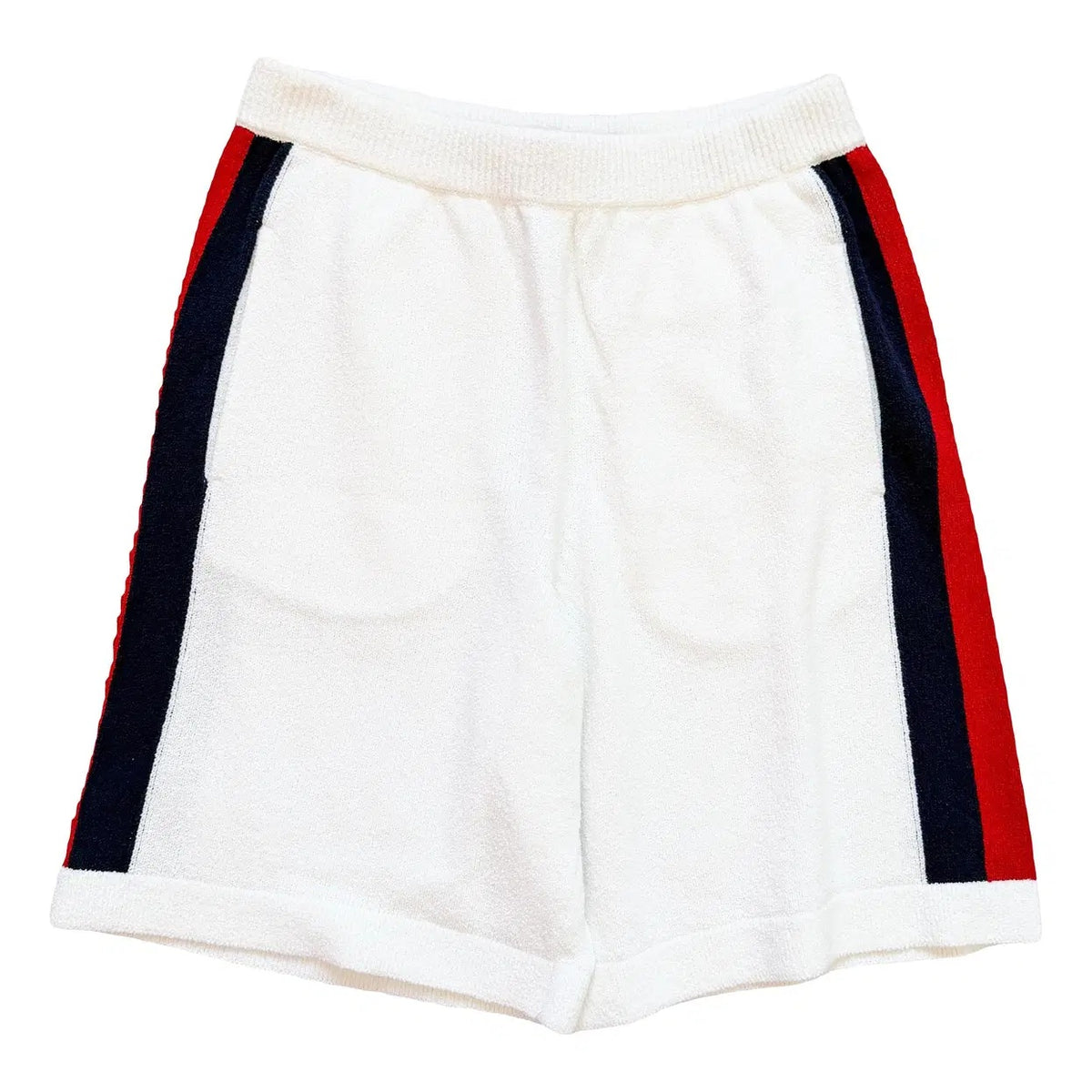 Gucci White Cotton Terry Cloth Basket Shorts
