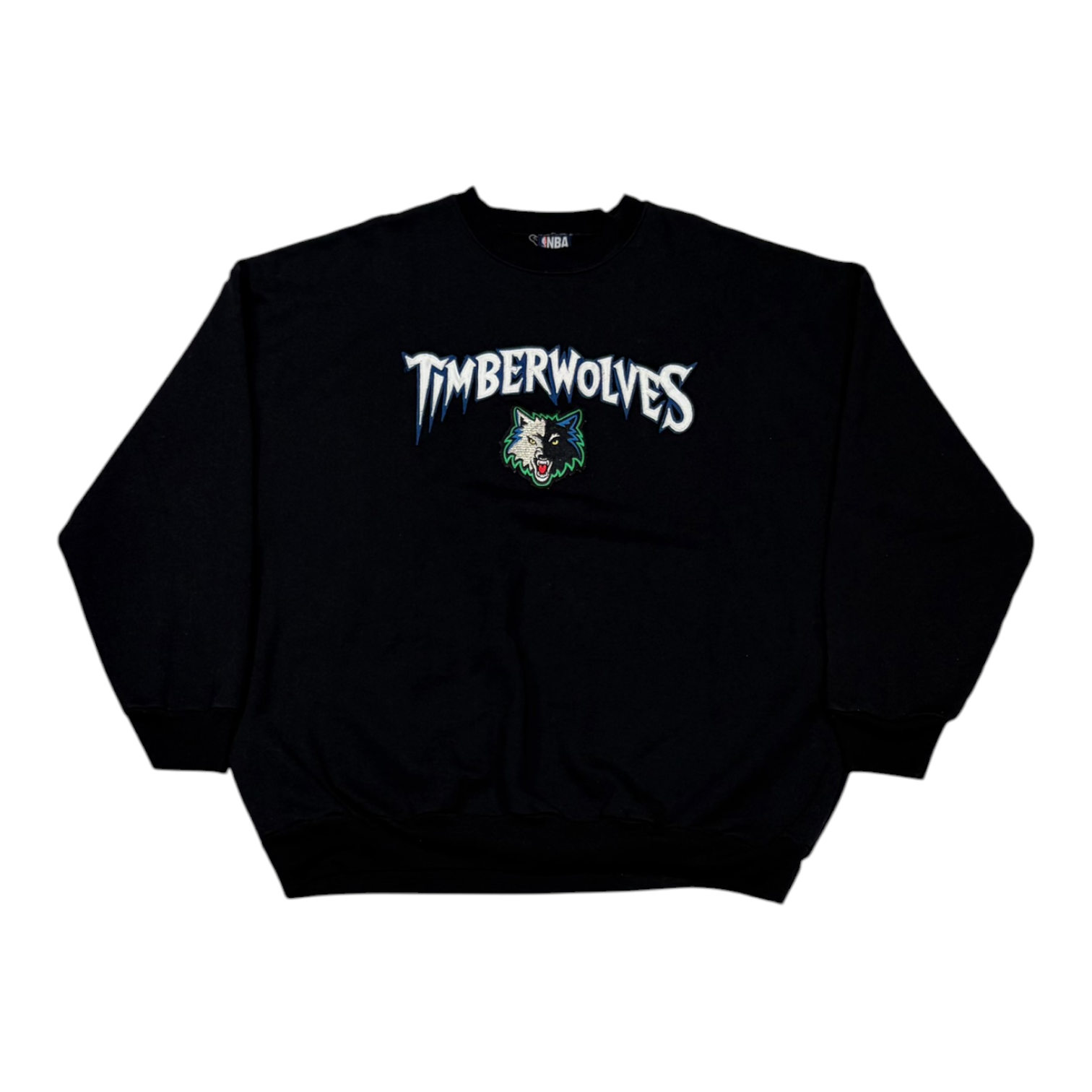 Y2K NBA Timberwolves Crewneck Black