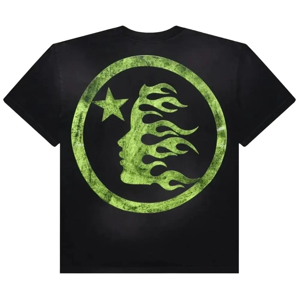 Hellstar Studios Classic Cracked T-Shirt Black/Green