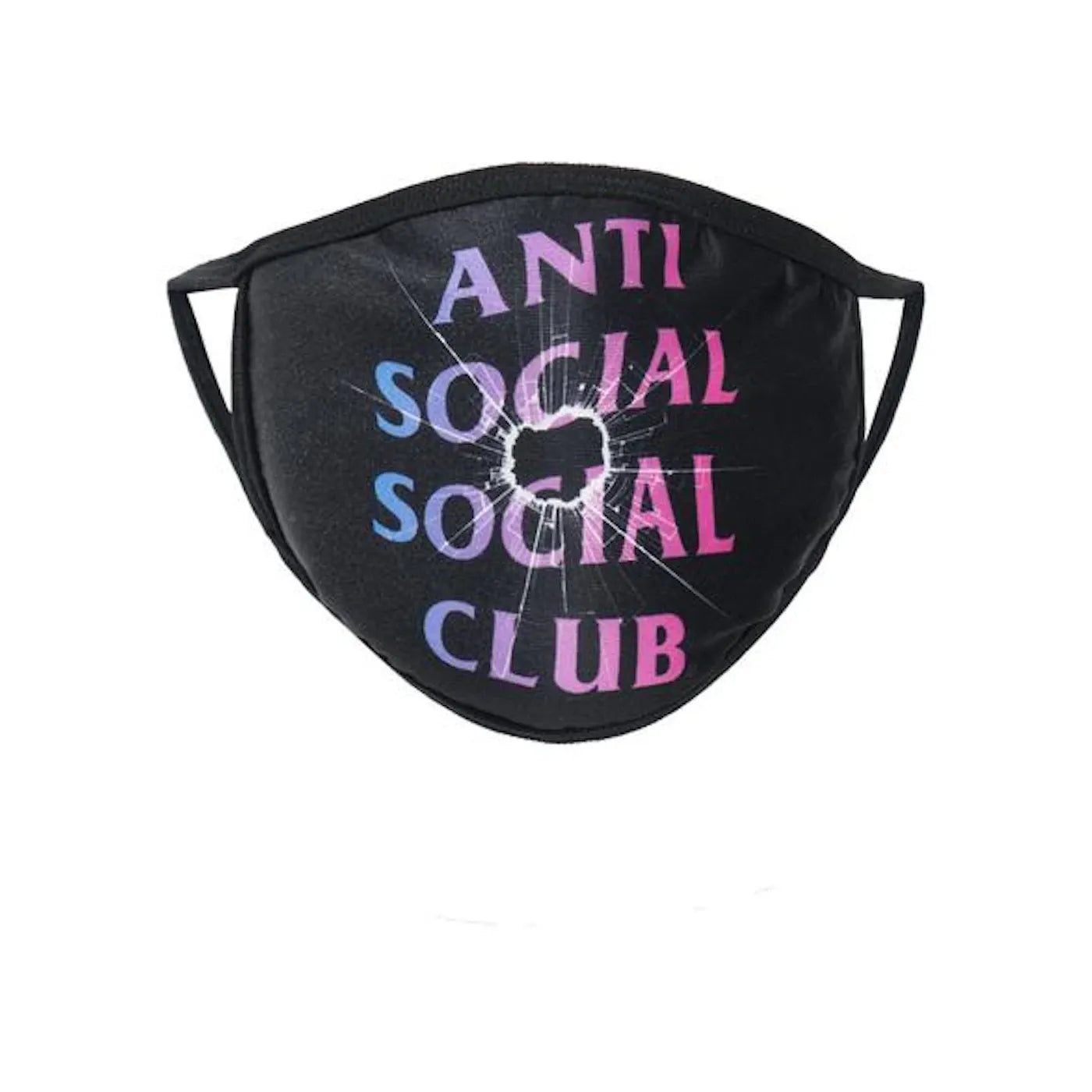 Anti Social Social Club Tongue Tied Mask Black