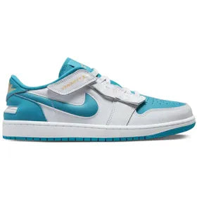 Jordan 1 Low FlyEase White Aquatone Celestial Gold