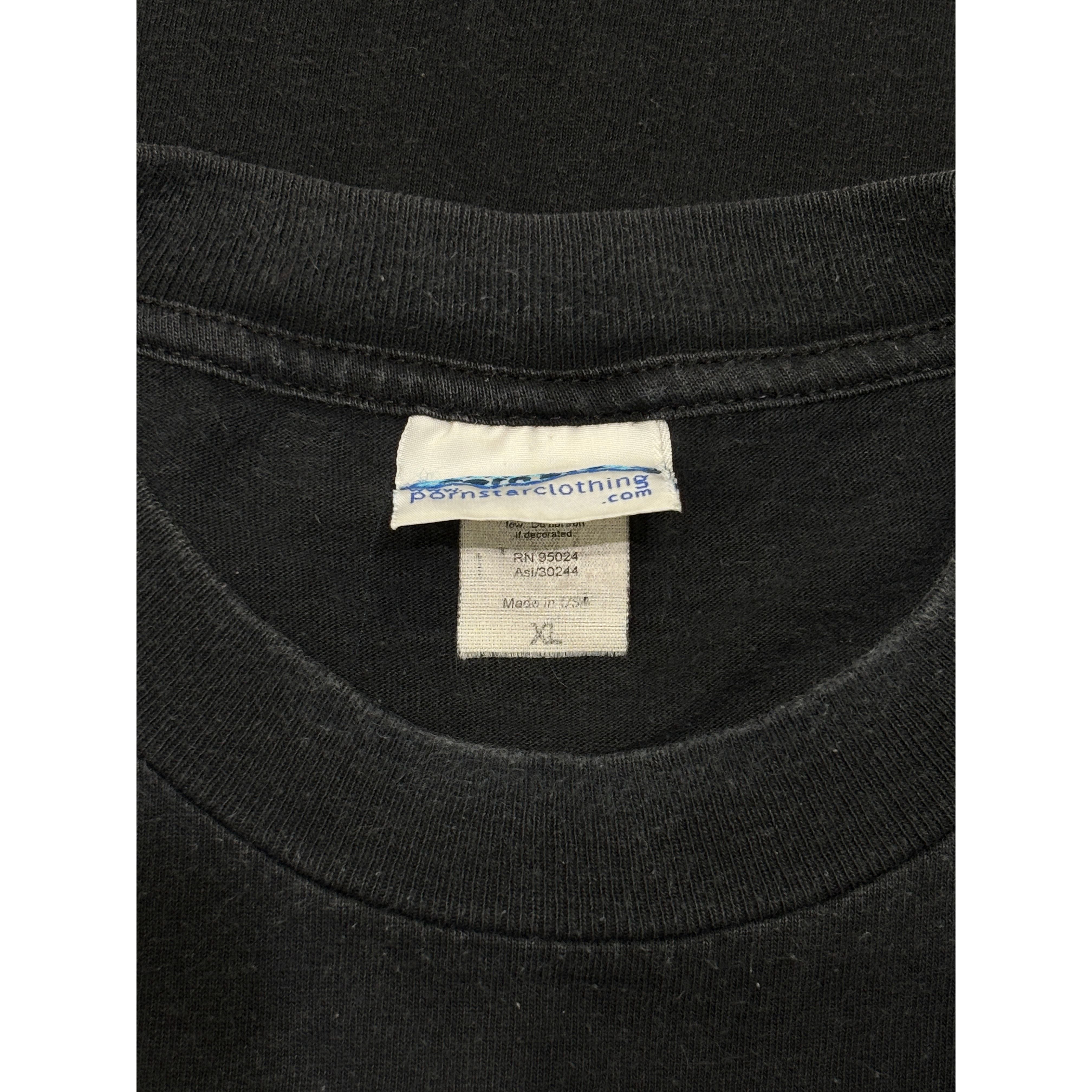 Y2K Porn Star Clothing 69 Tee Black
