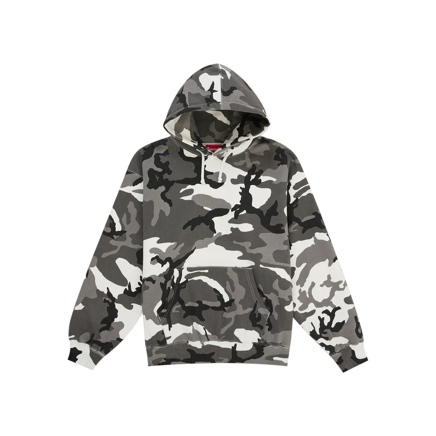 Supreme Satin Applique Hooded Sweatshirt (SS26) Snow Camo