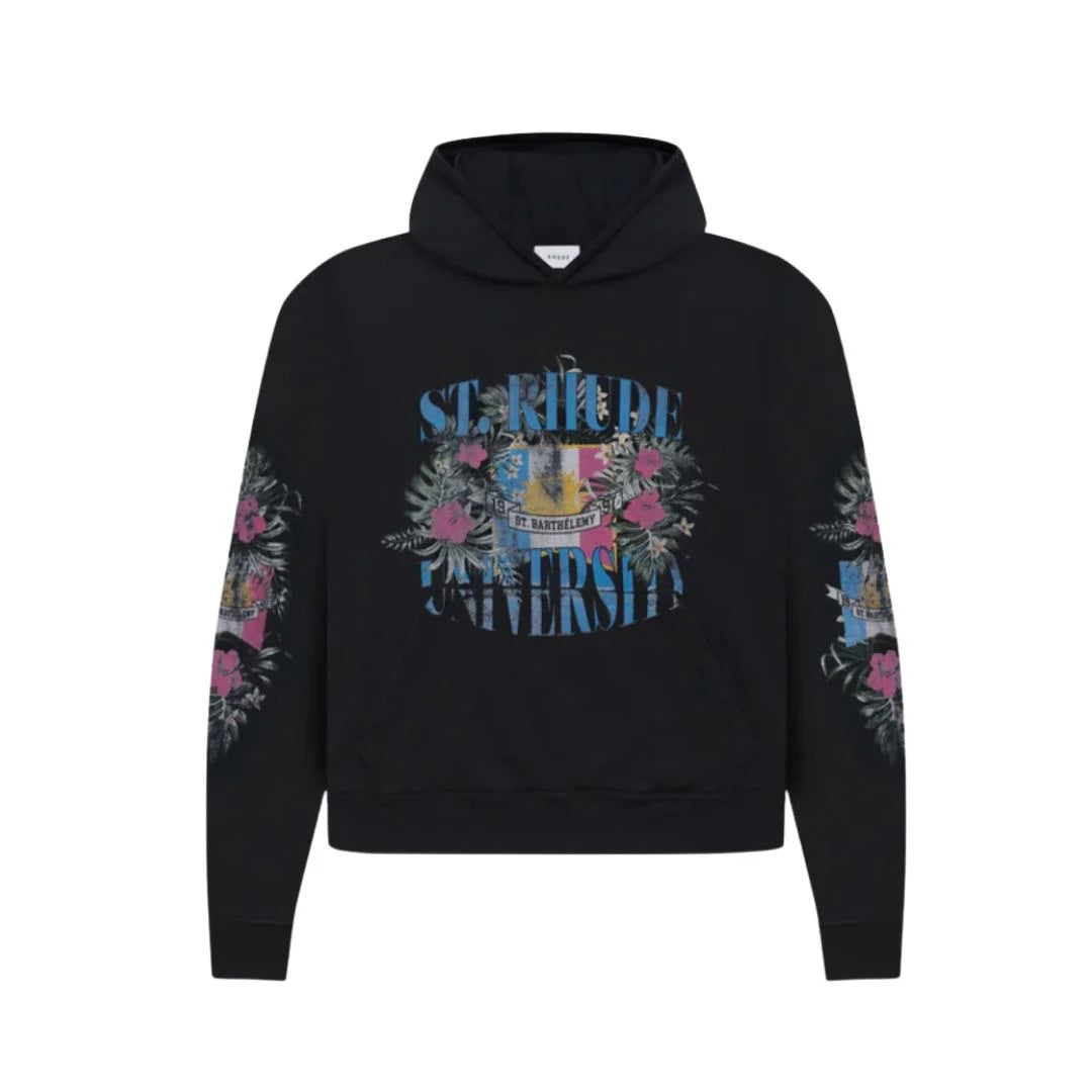 Rhude St. Rhude University Hoodie Black
