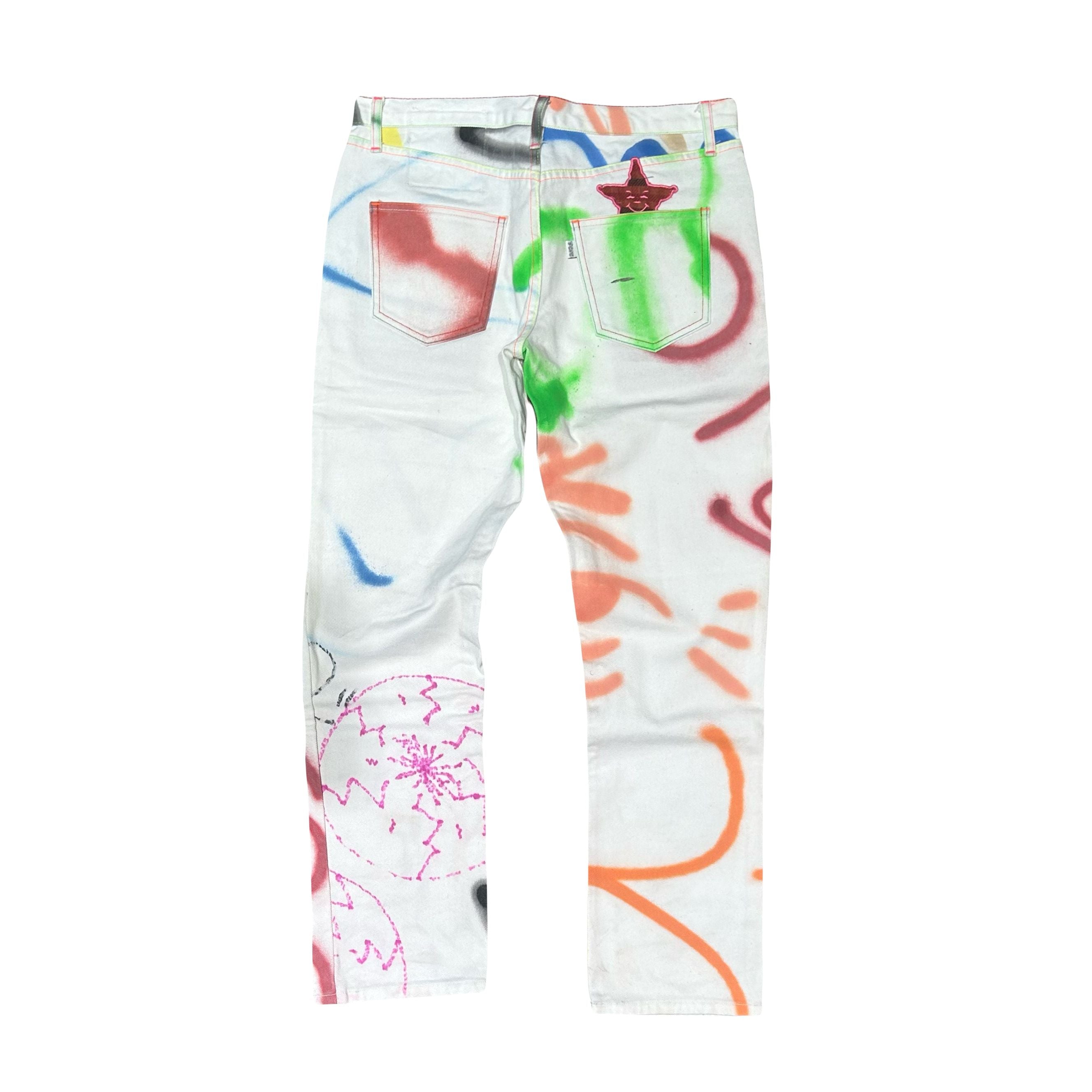 Asspizza 2021 Custom Jeans White