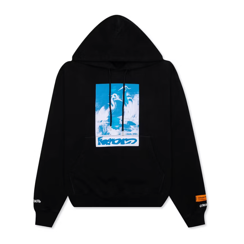 Heron Preston Captcha Hoodie Black/Light Blue