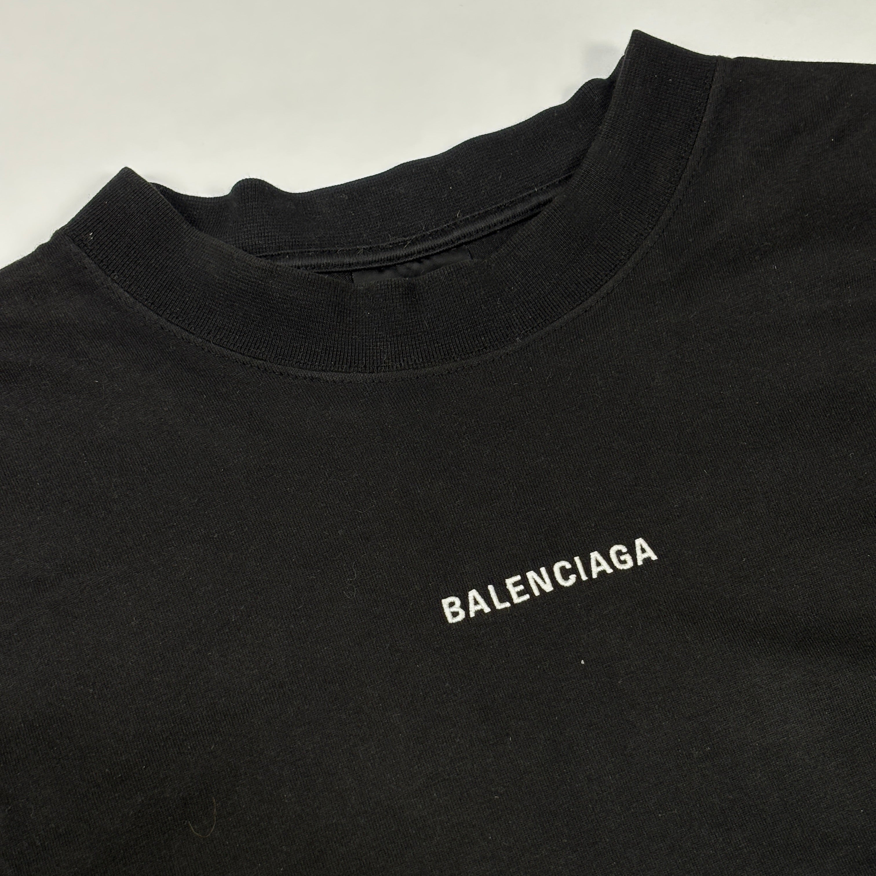 Balenciaga Logo Tee Black