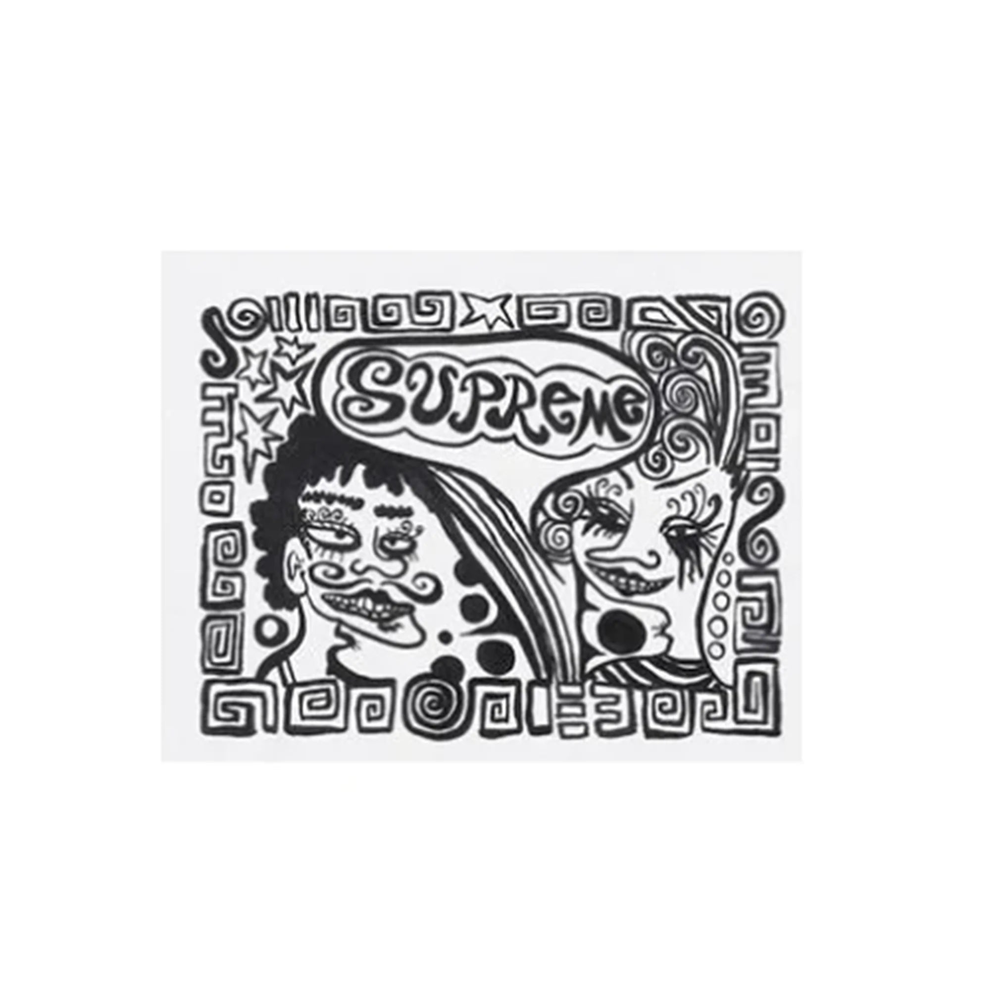 Supreme Faces Sticker