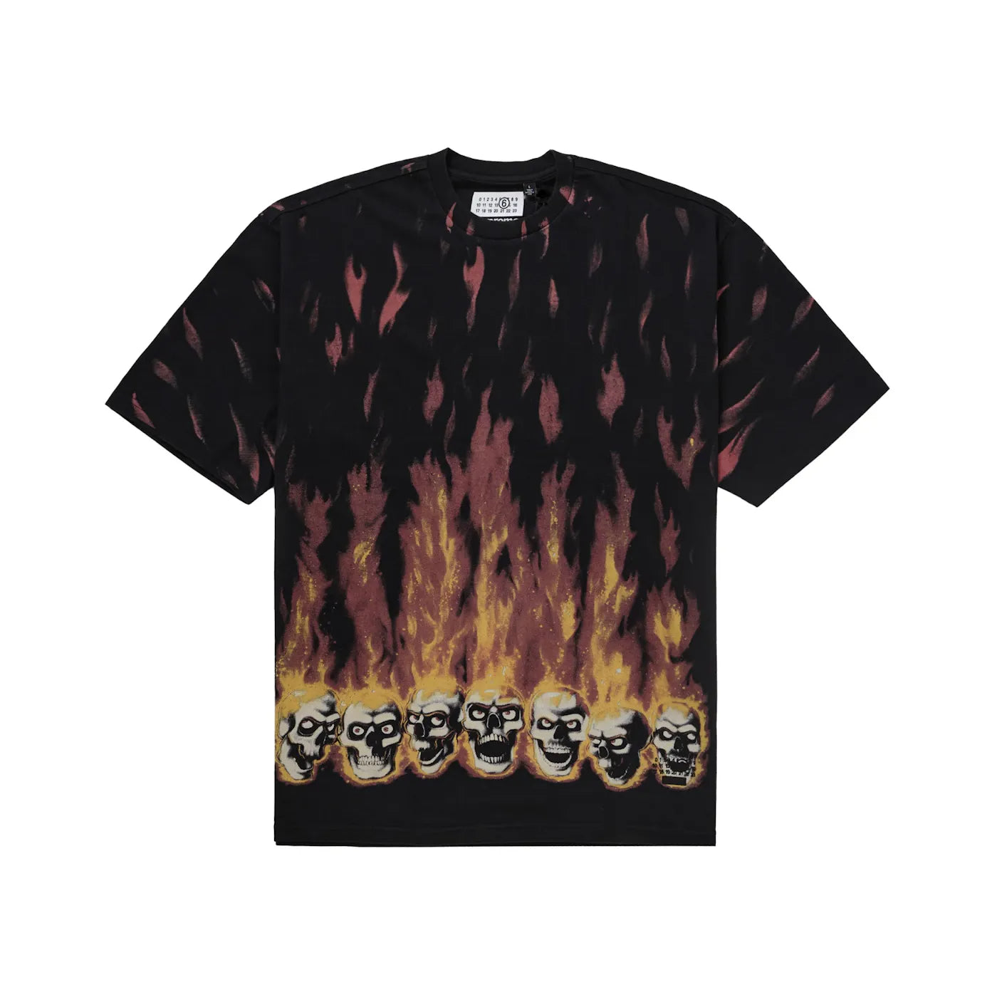 Supreme MM6 Maison Margiela Liquid Blue Oversized Tee Black