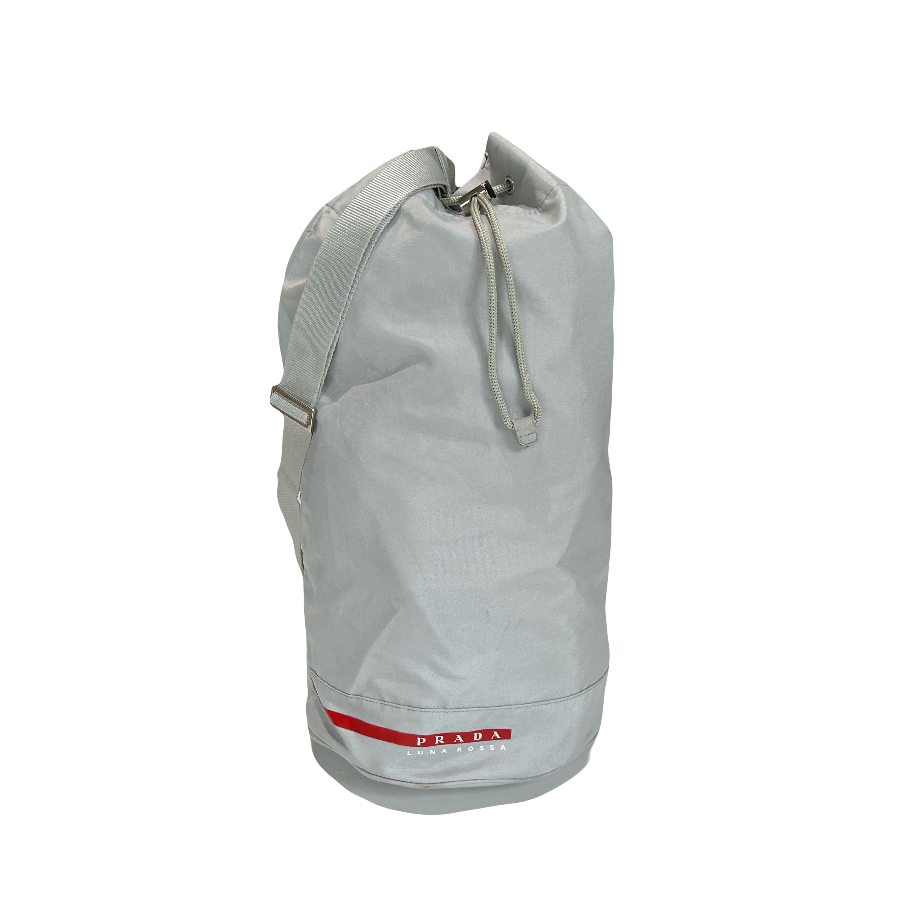 Prada Luna Rossa Sling Bag Silver