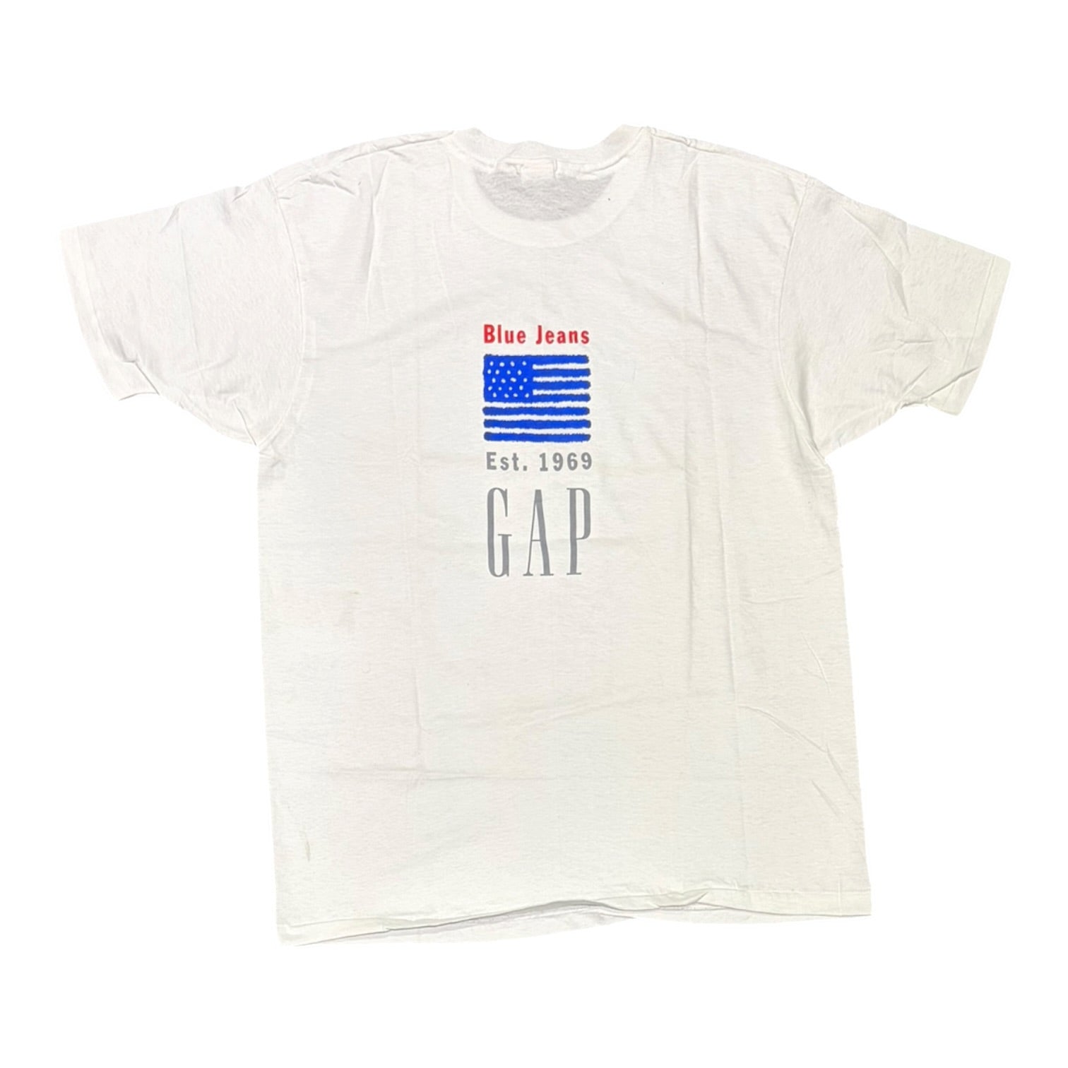 Gap 90's Blue Jeans Promo Tee White