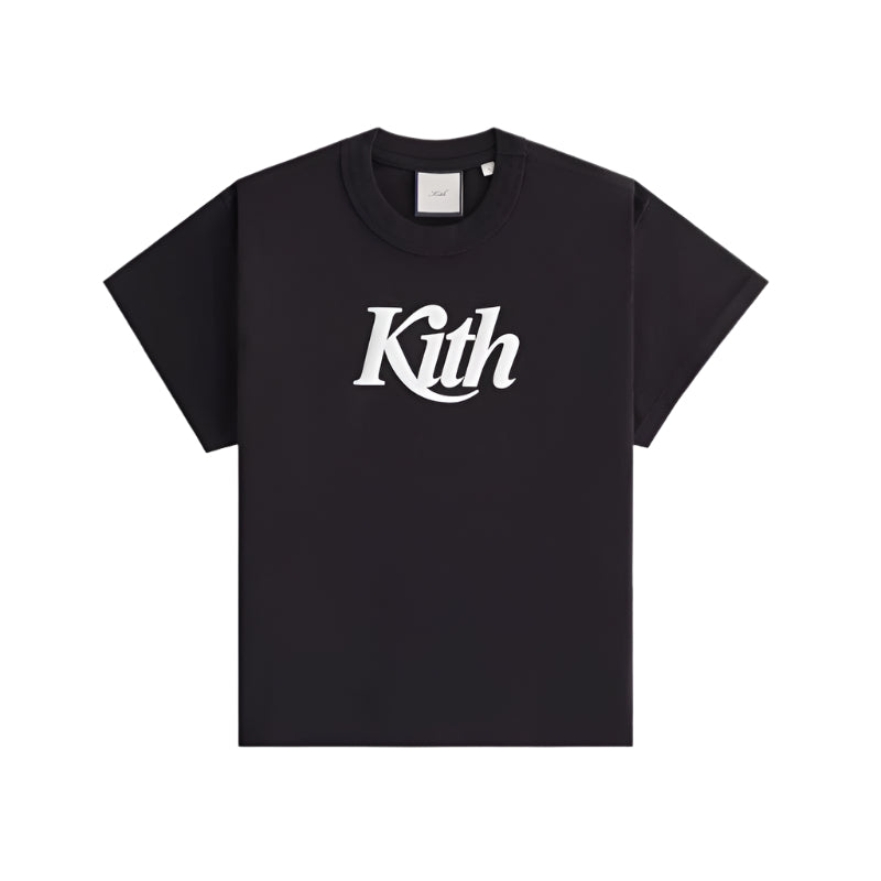 Kith Women Swash Logo Mulberry Vintage Tee Black