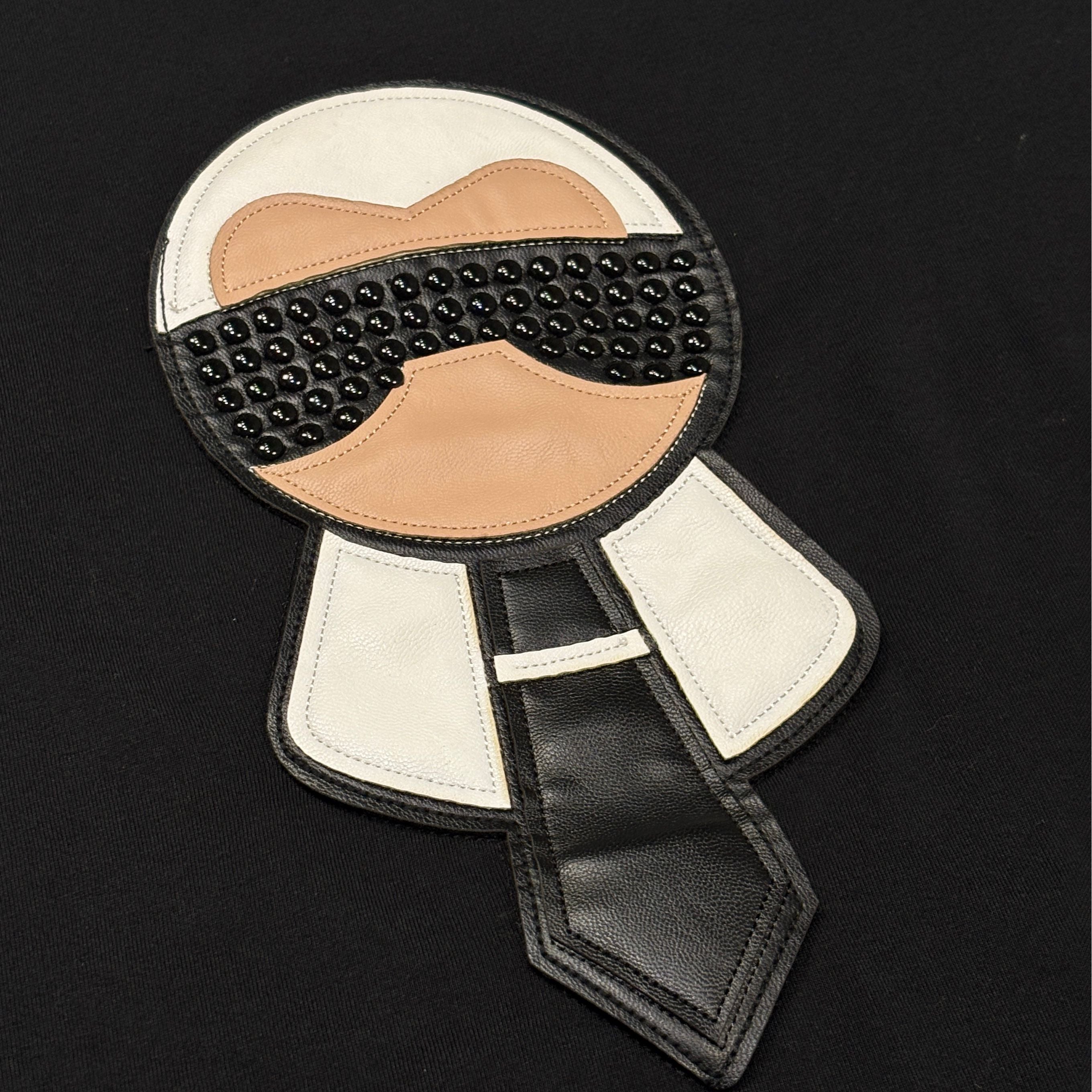 Fendi Karl Lagerfeld Studded Motif T-Shirt