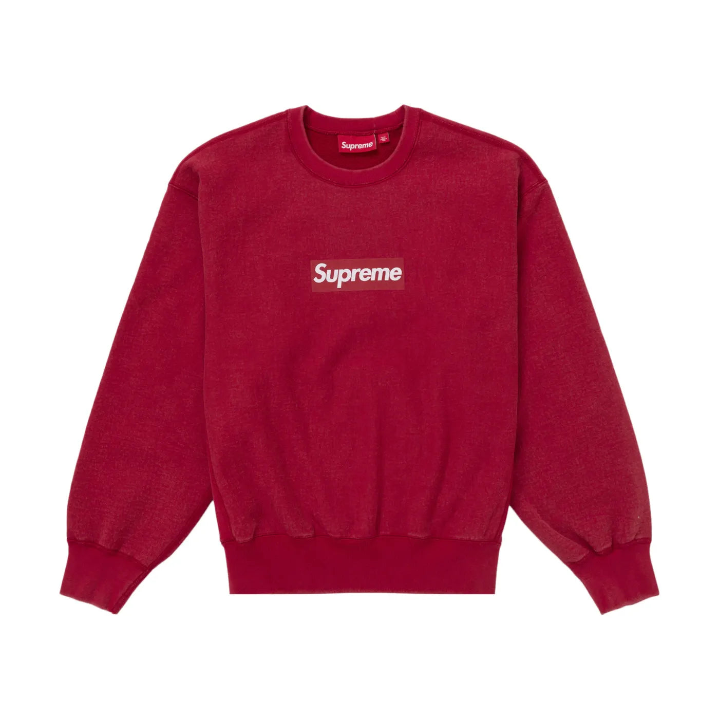 Supreme Washed Box Logo Crewneck Red