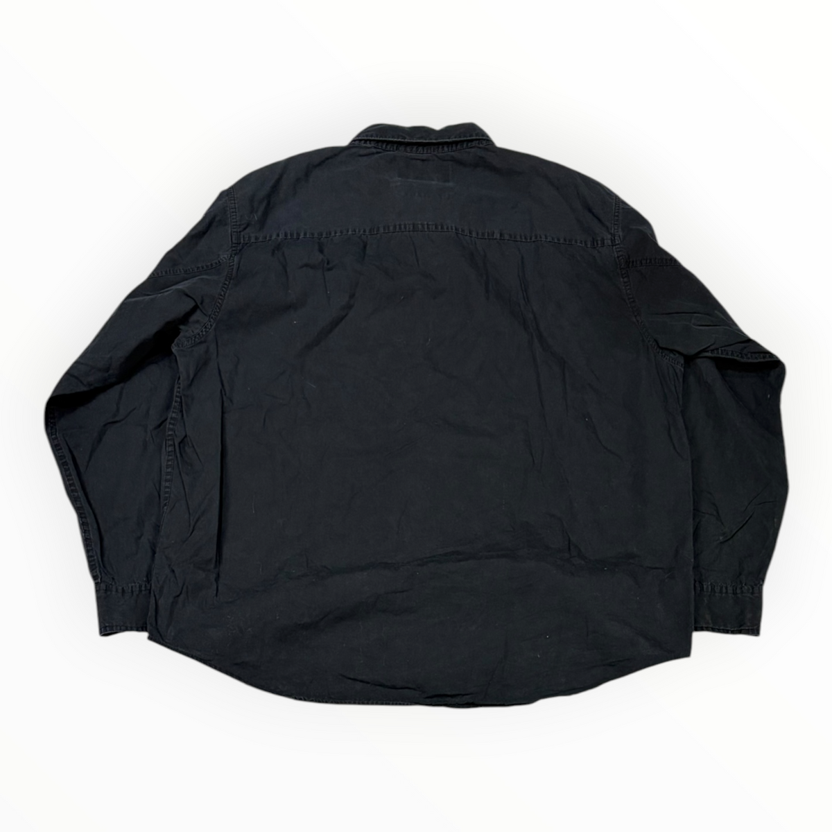 Harley Davidson Embroidered Flames Shirt Black