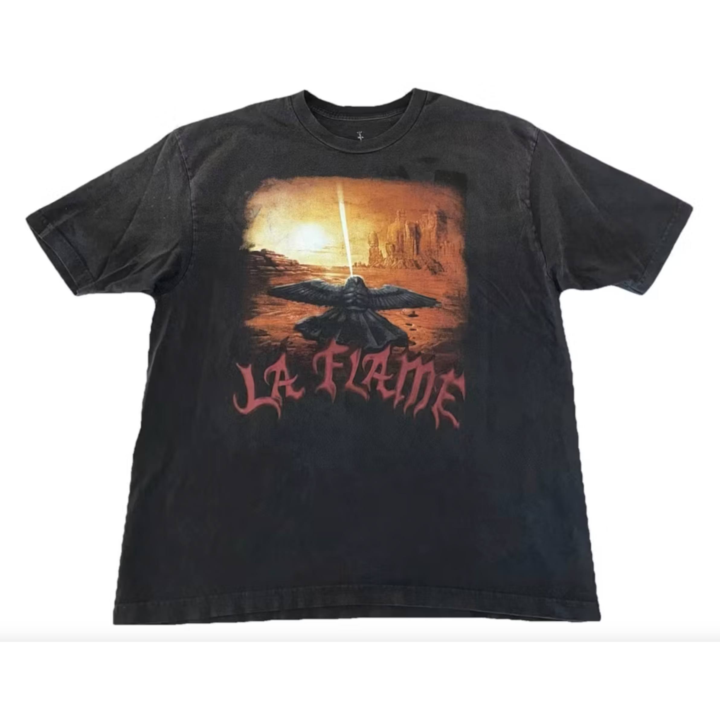 Travis Scott Cactus Jack Coachella Exclusive La Flame Utopia Tee Black
