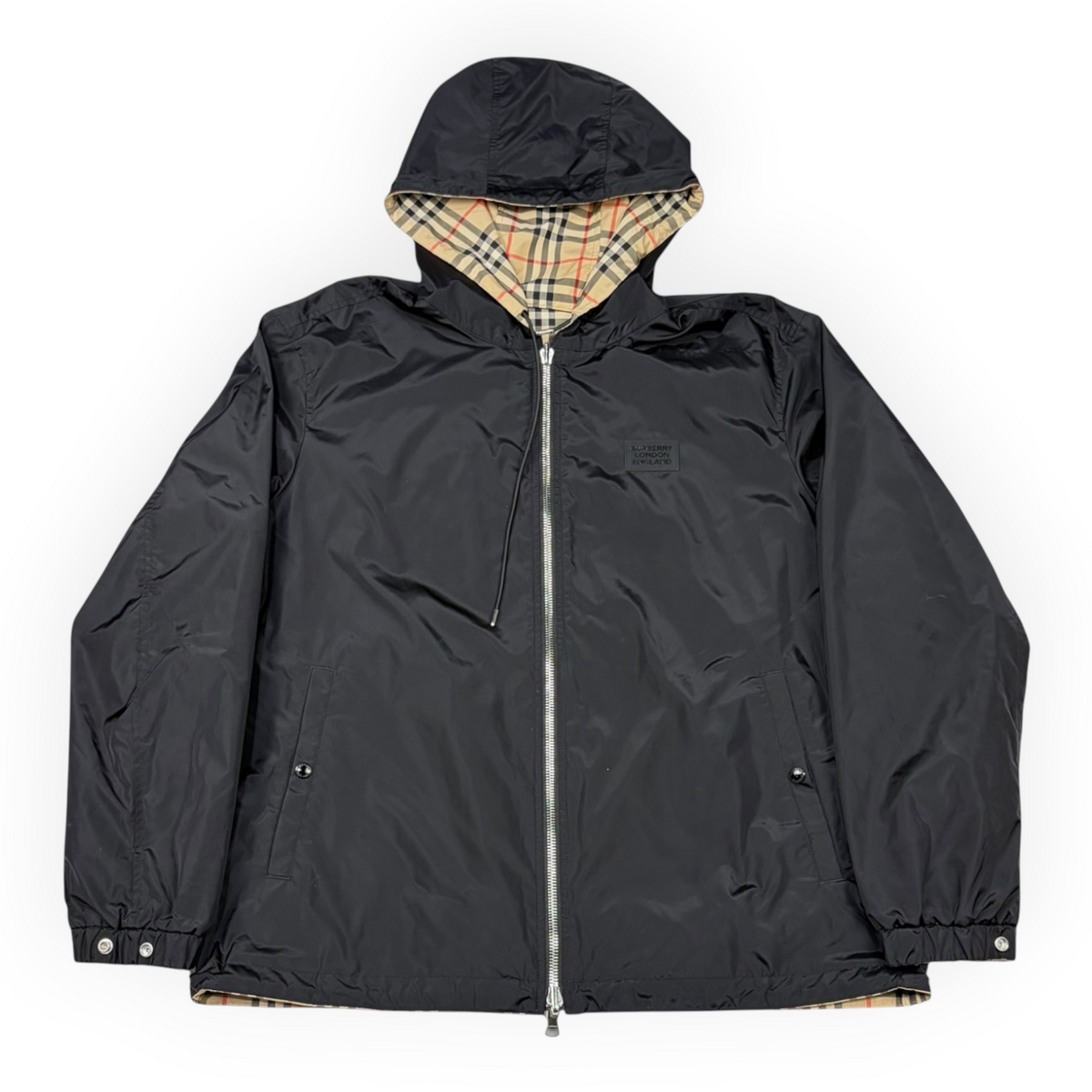 Burberry Check Reversible Jacket Black