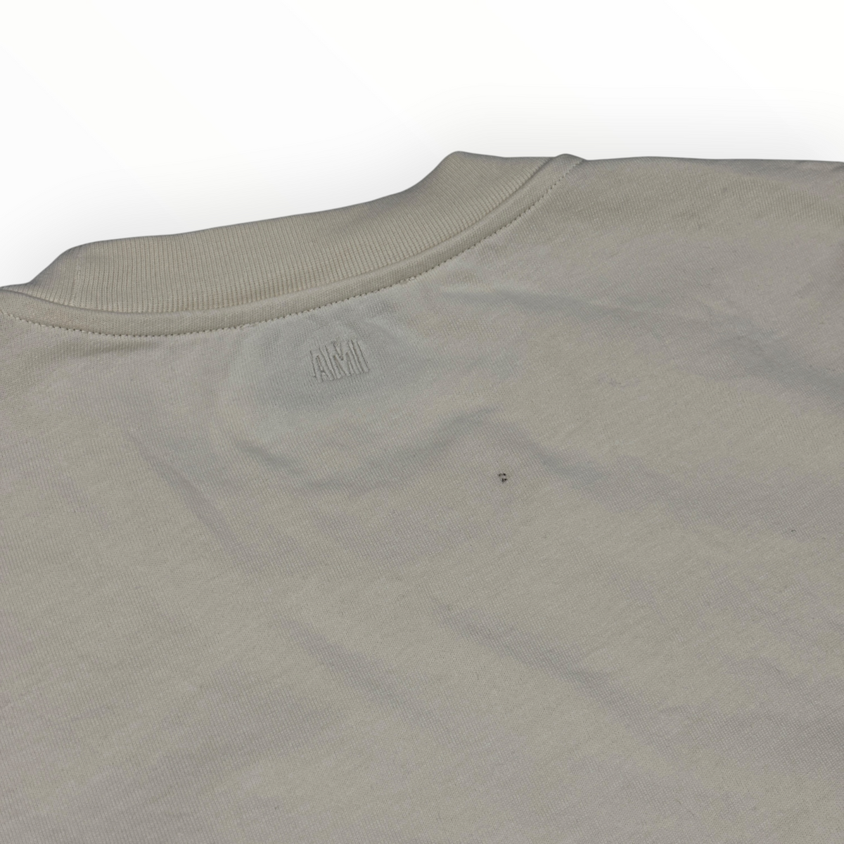 Ami Paris Tonal Ami De Coeur T-shirt Vanilla/Vanilla