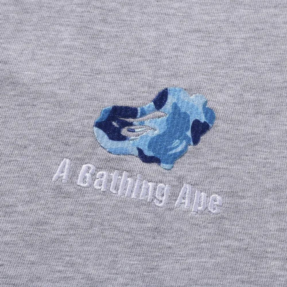 BAPE ABC Camo Logo Relaxed Fit Tee Grey