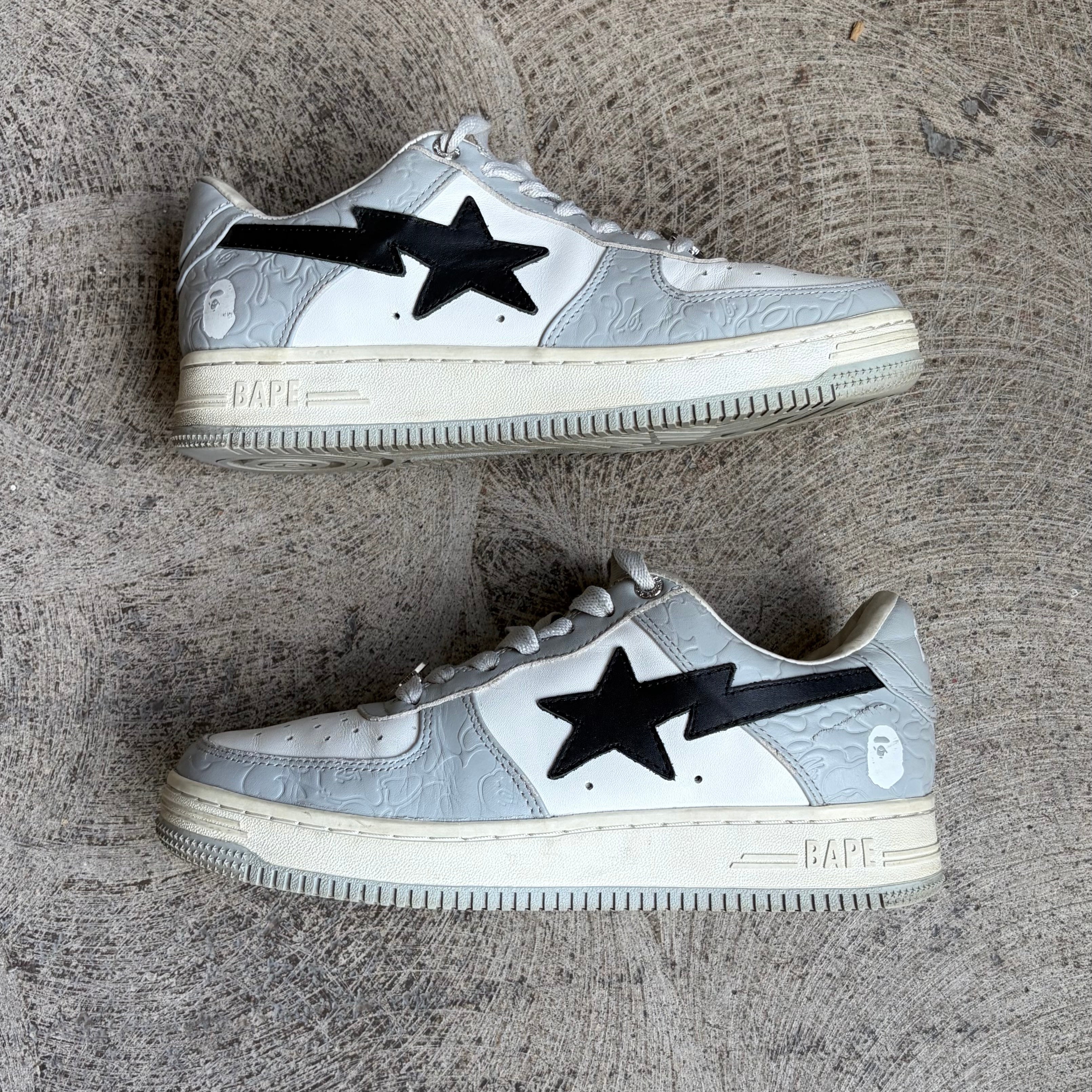 A Bathing Ape Bape Sta Low Grey Black
