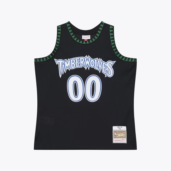 Mitchell & Ness x Playboi Carti Black Minnesota Timberwolves 1997-98 Swingman Jersey