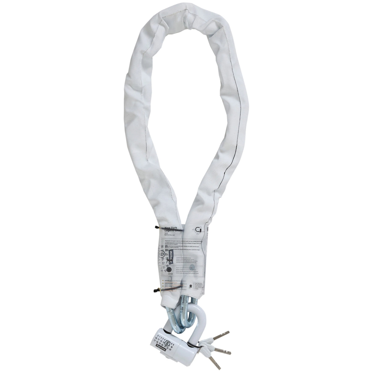 Supreme MM6 Maison Margiela Kryptonite Chain + Disc Lock White