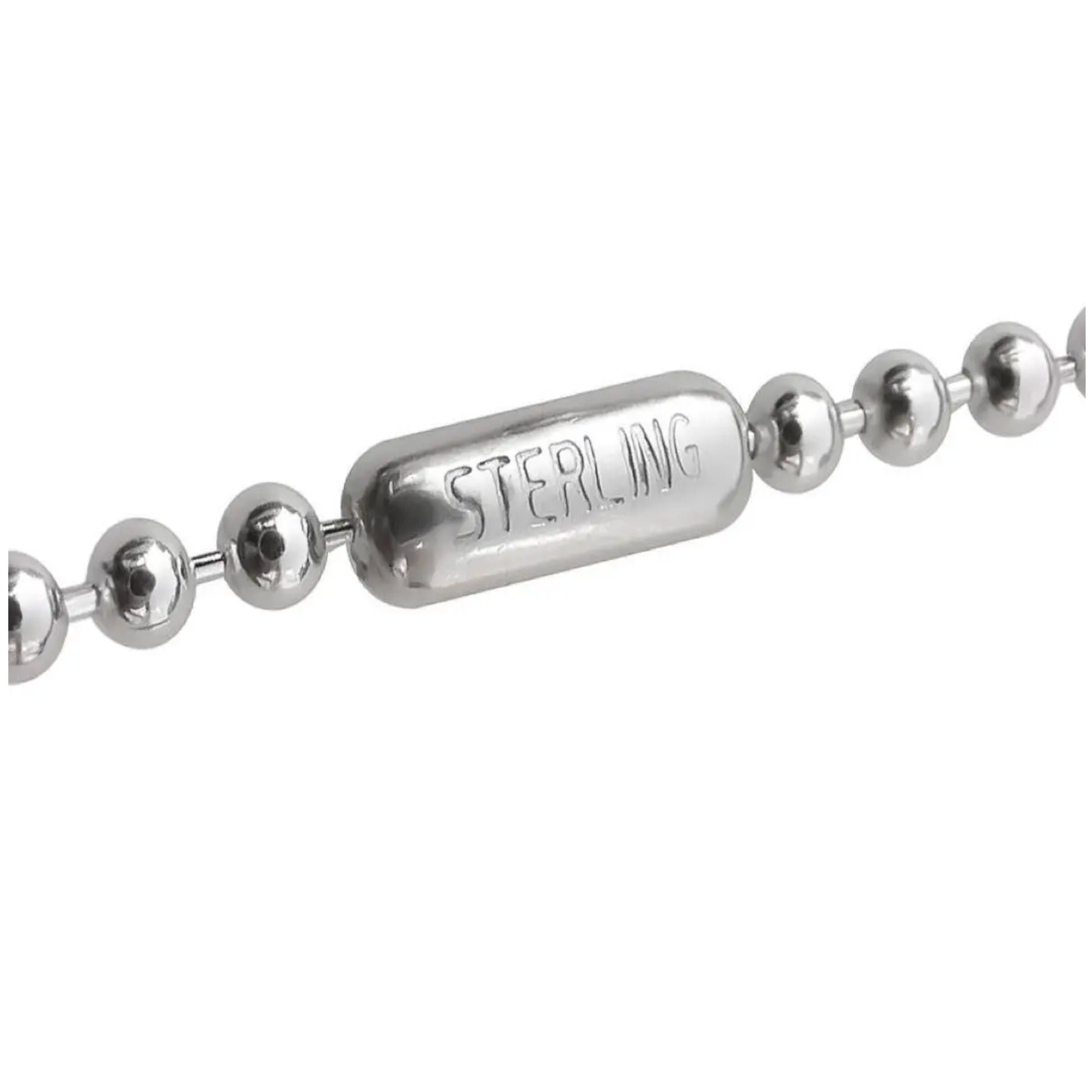 Chrome Hearts 30" .925 Sterling Silver Ball Chain